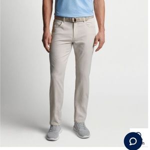 Peter Millar eb66 Performance five-pocket pant 30W by 34L Stone color